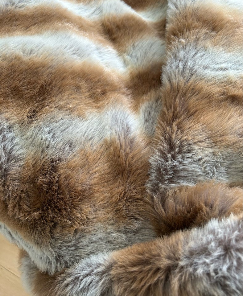 Sengetæppe, Faux fur, b: 220 l: 220