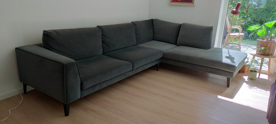 Sofa fløjl 5 pers