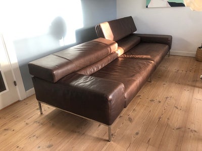 Anden arkitekt Lædersofa - 3 pers