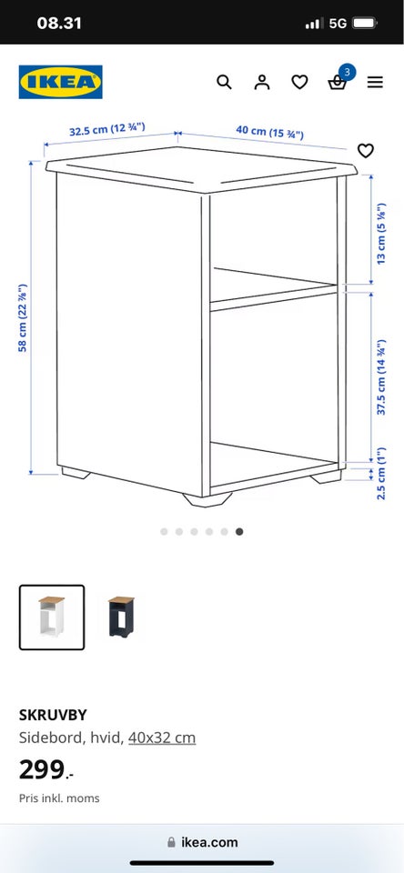 Sidebord, Ikea