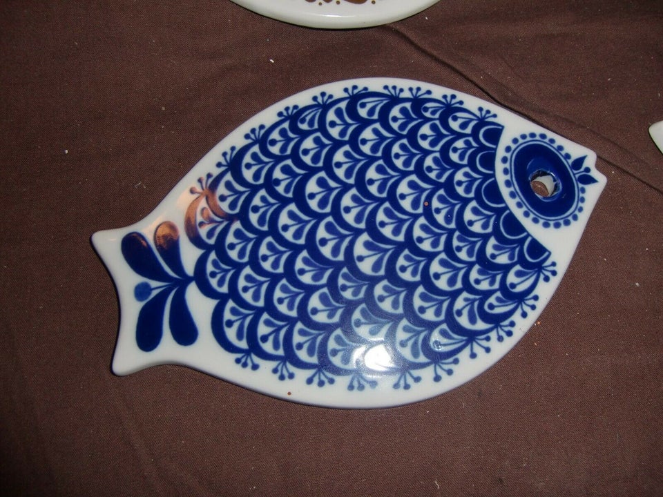 Porcelæn fiskeplatte -