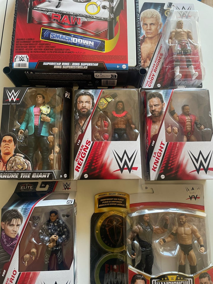 WWE wrestling figurer, Mattel