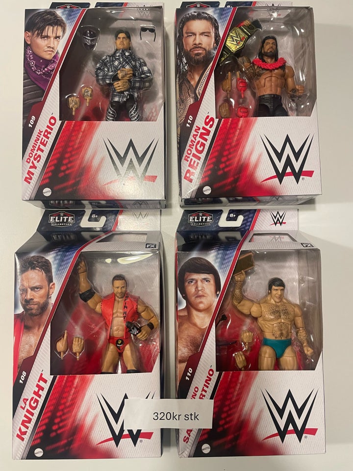 WWE wrestling figurer, Mattel