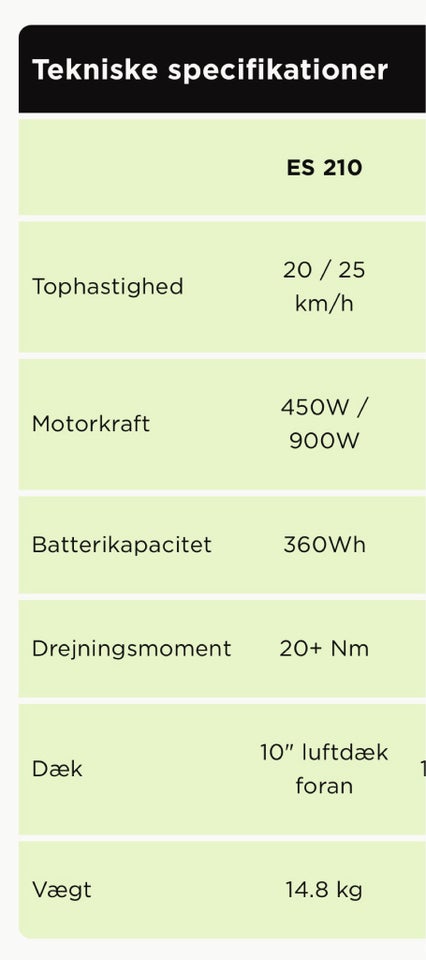 El-løbehjul Augment str 10 “