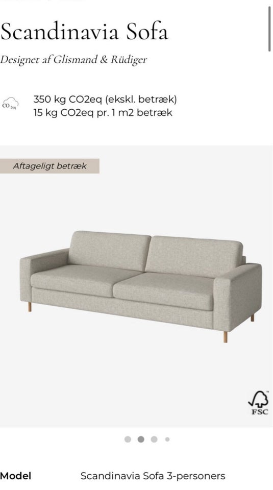 Sofa 3 pers  Bolia