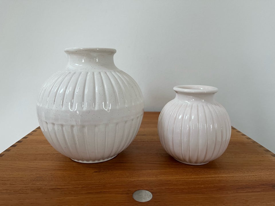 Keramik, Vase, L. Hjorth