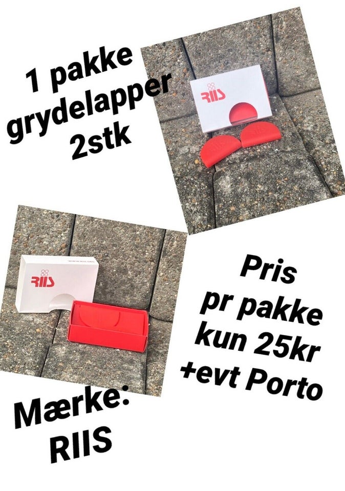 1 pakke grydelapper RIIS