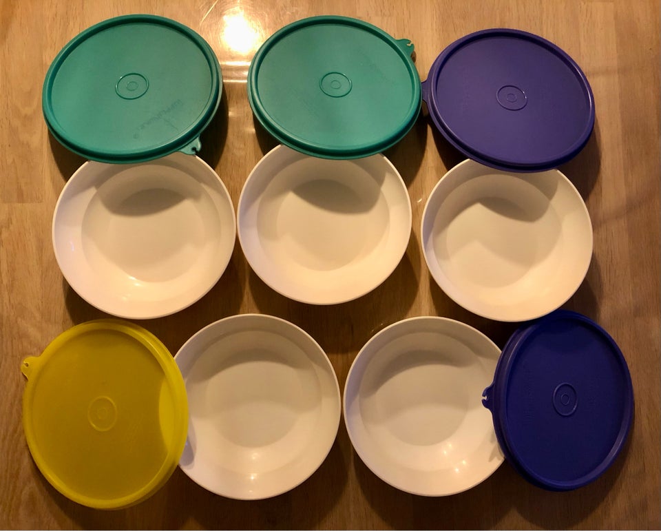 Plastik, Skåle med låg, Tupperware