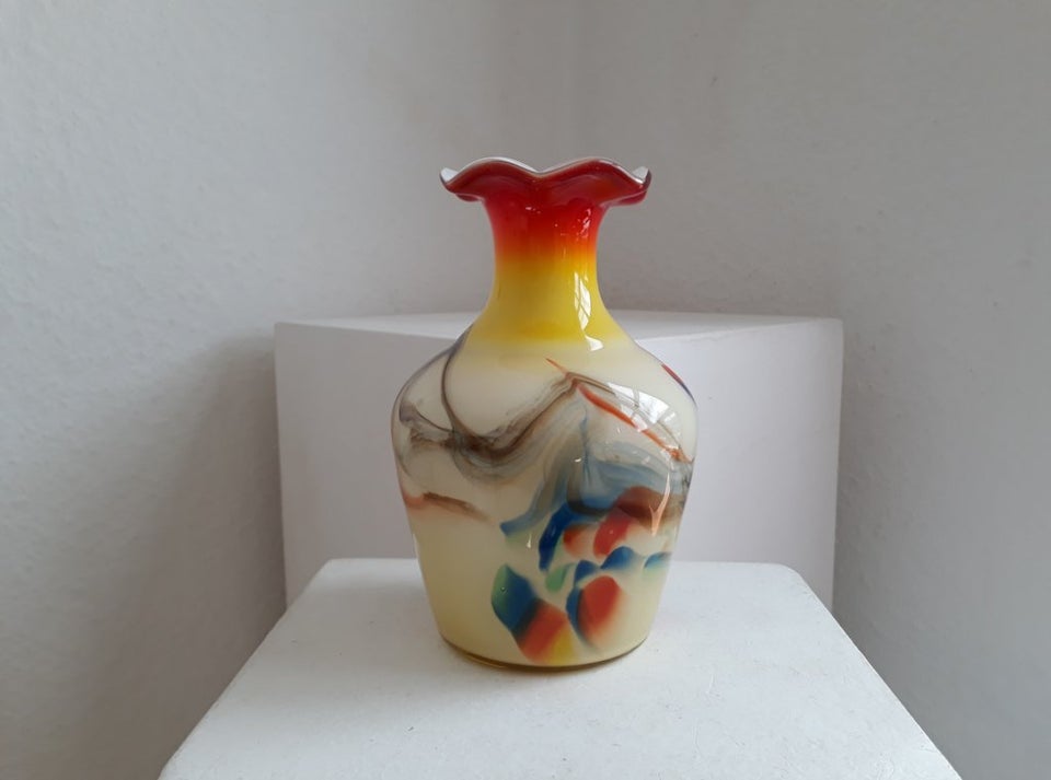 Vase Glas Glasvase Blomster