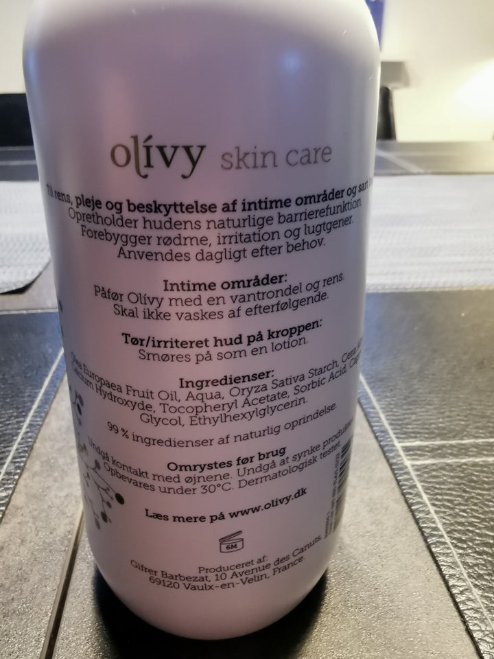 Hudpleje, Skin care lotion, Olivy