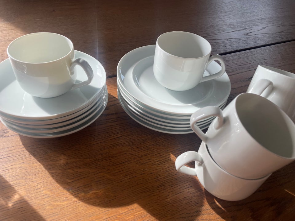 Porcelæn, Kaffekopper tallerkner