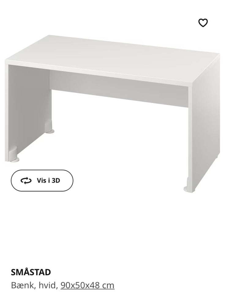 Skrivebord, Ikea, b: 90 d: 50 h: 48