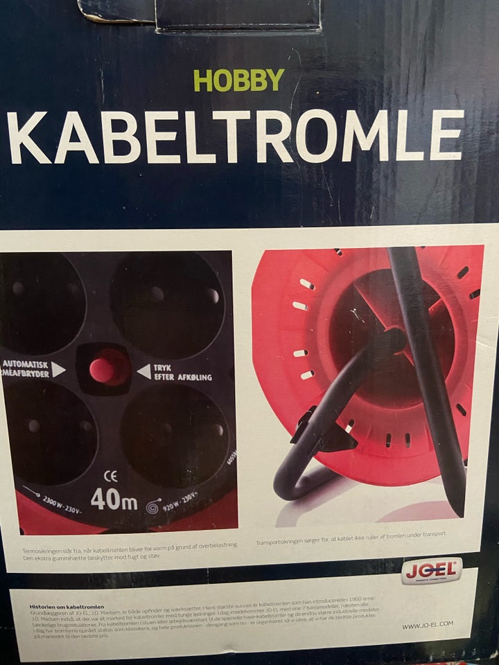 Kabeltromle Joel 40 meter m