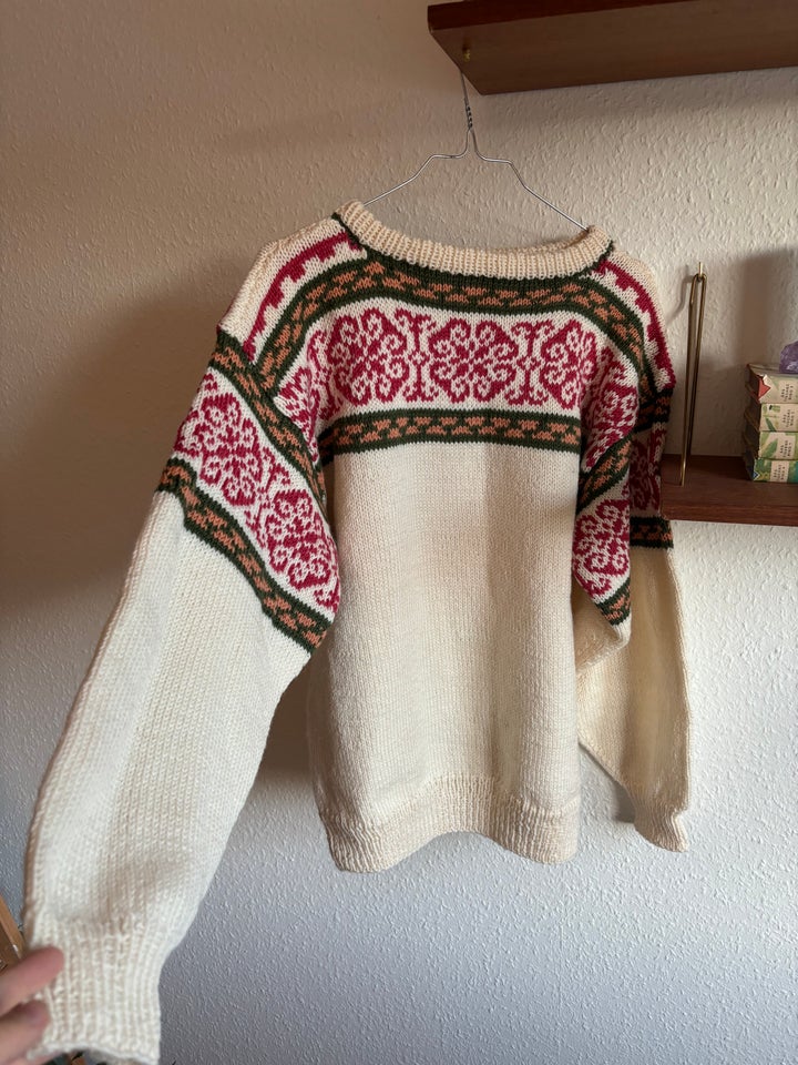 Sweater, Hjemmestrikket, str. 38