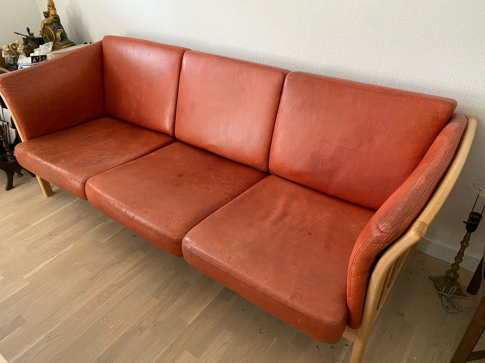 Sofa læder 3 pers