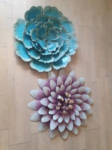 2 store blomster til væggen motiv: