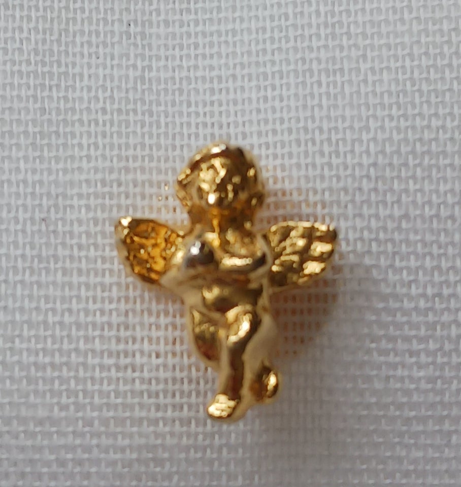 Broche, forgyldt, Putto pinbroche