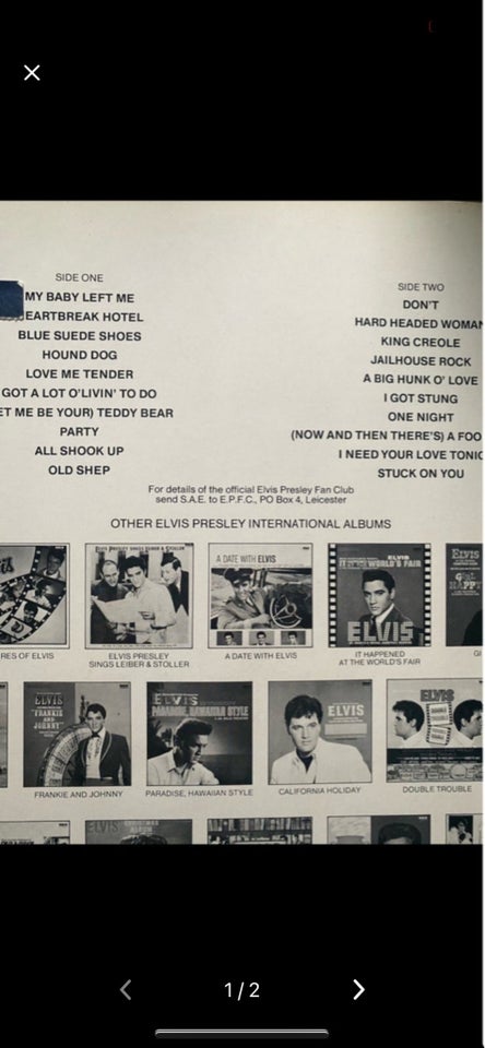 LP Elvis Presley 20 Greatest