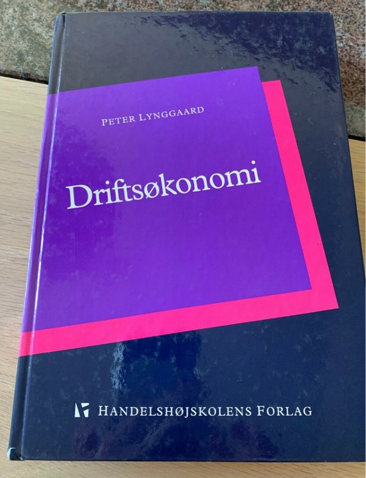 Driftsøkonomi, emne: økonomi