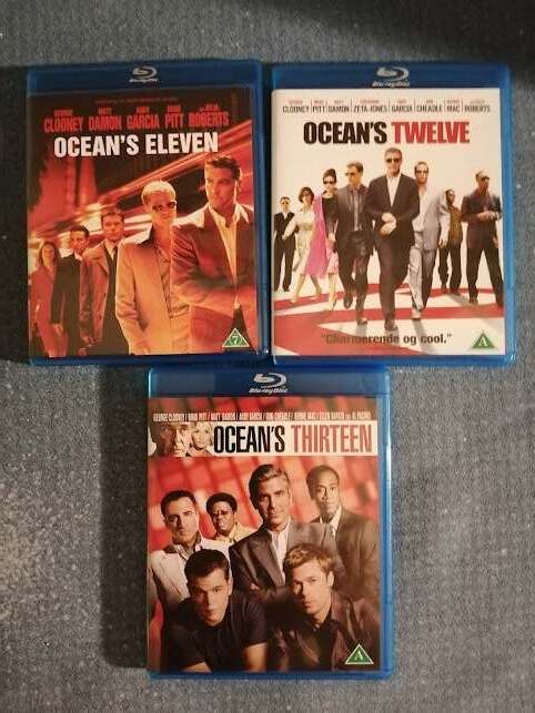 Oceans 11,12 og 13, Blu-ray, action