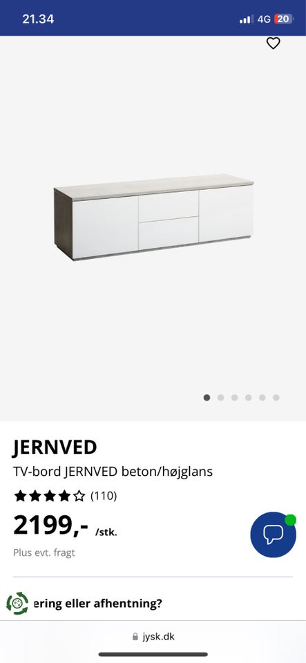 Tv bord, Jysk JERNVED tv-bord