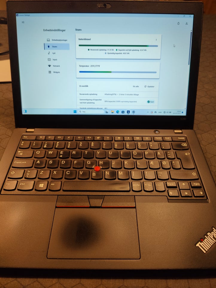 Lenovo X280, 3.60 GHz, 8 GB ram