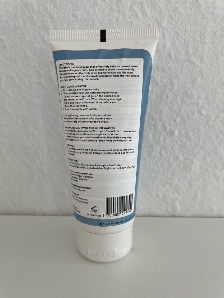 Andet Shaving Gel Shavesafe