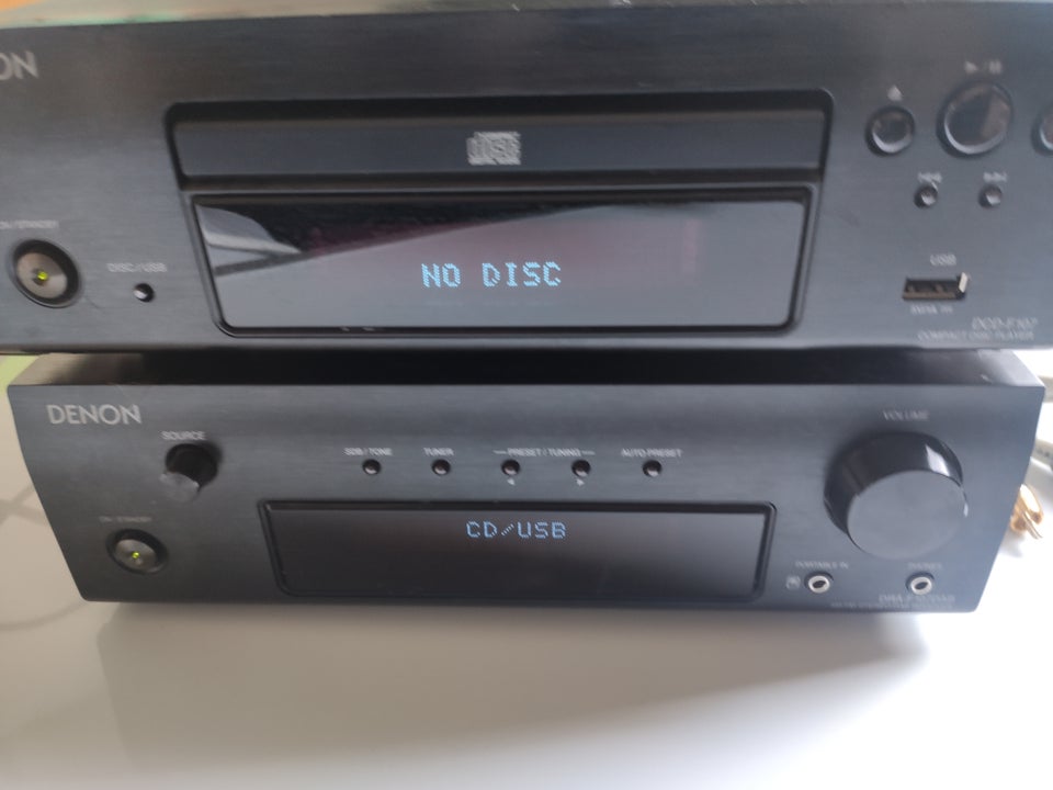 Stereoanlæg , Denon, Dcd F107 og Dra