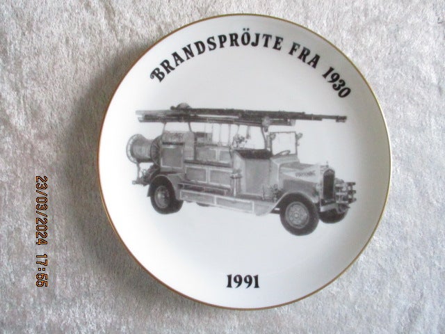 Porcelæn Platter Brandsprøjter