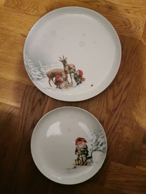 Porcelæn Tallerken Firkløveren