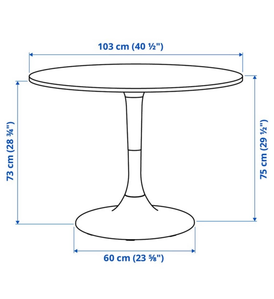 Spisebord Ikea b: 103