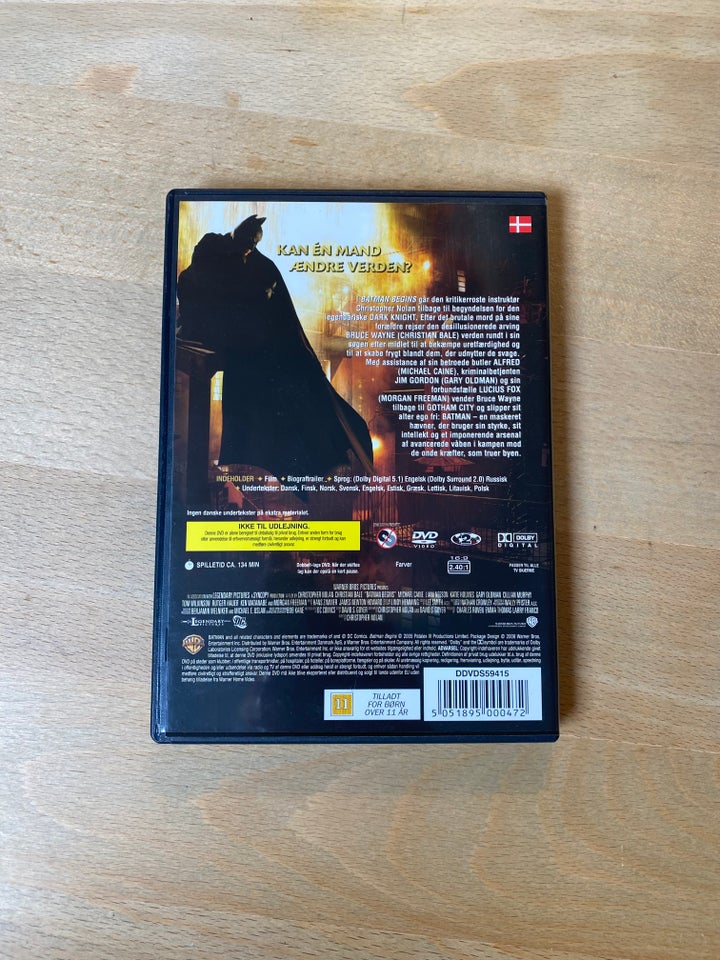 Batman Begins (2005), DVD, action