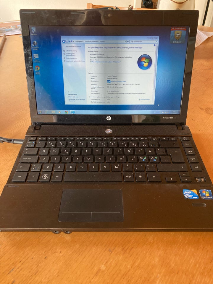 HP ProBook 4320s, 2.40 GHz, 2 GB ram