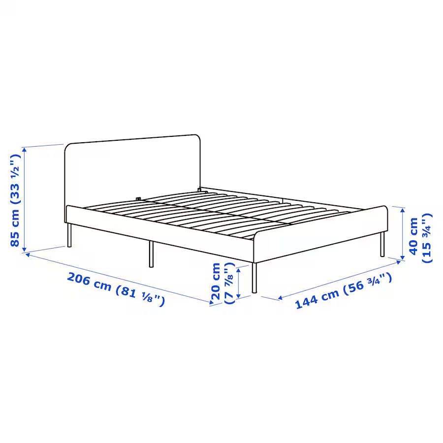 Andet IKEA b: 140 l: 206 h: 85