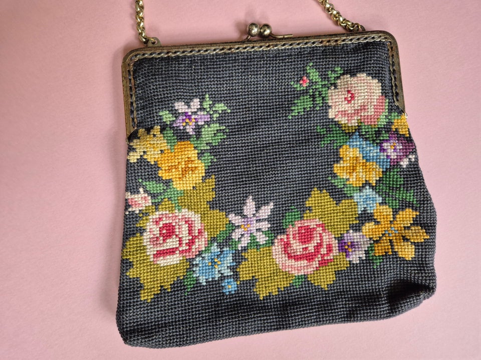 Anden håndtaske, Vintage, broderi