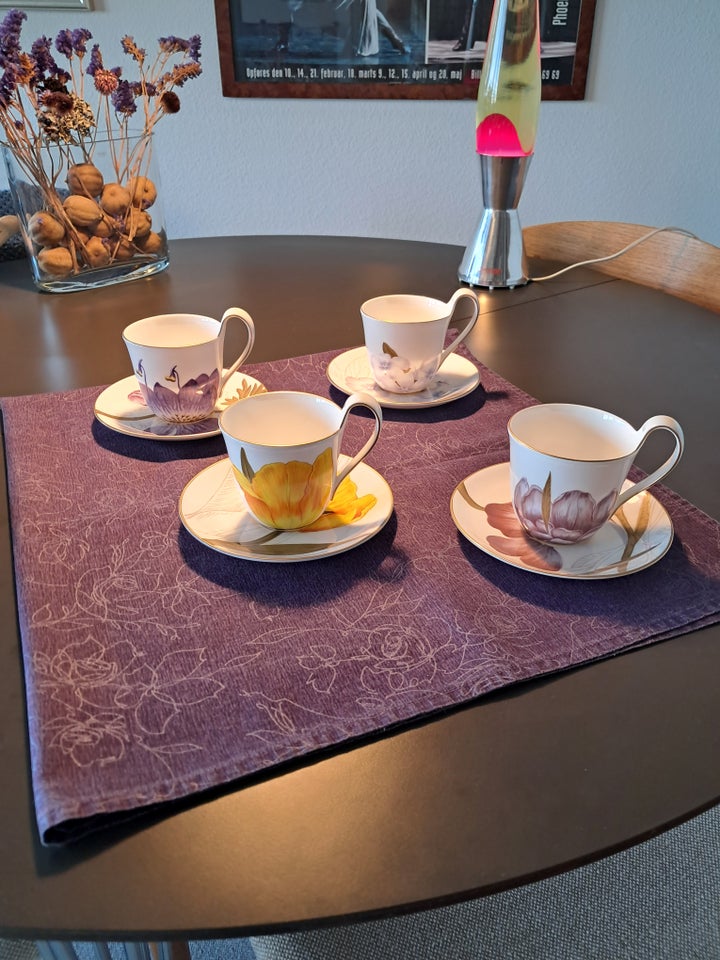 Porcelæn kaffekop m/underkop