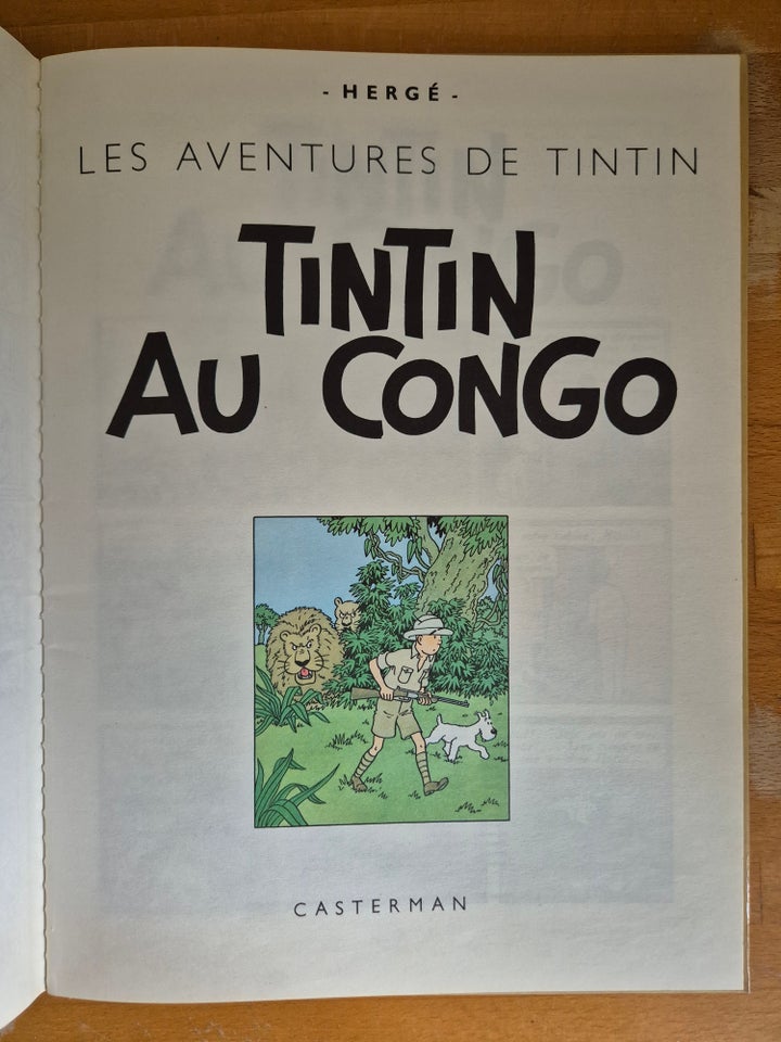 Tintin Au Congo, Hergé, Tegneserie