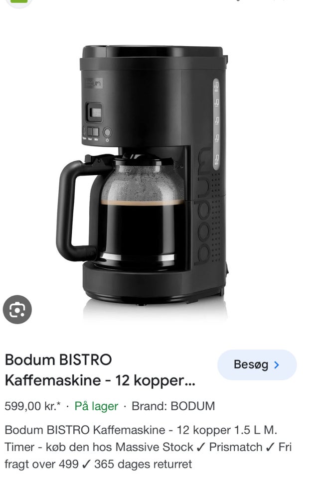 Kaffemaskine  Bodum