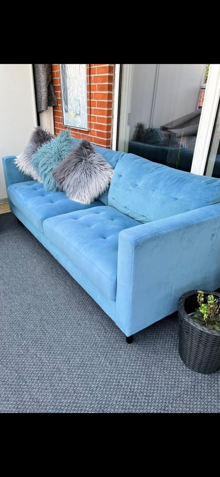 Sofa velour 3 pers