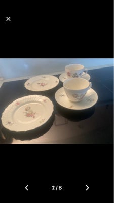 Porcelæn 5 kaffekopper 6