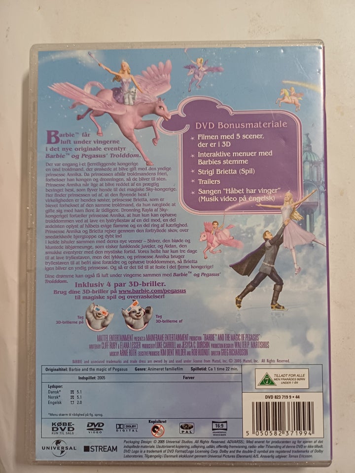 Barbie Pegasus Trolddom, DVD,