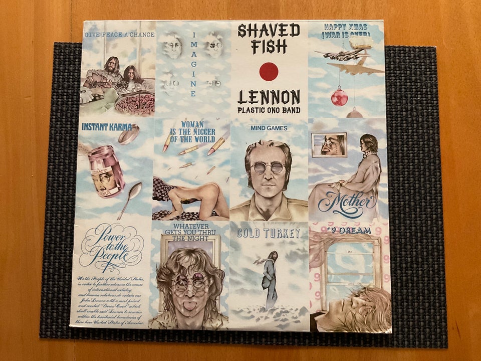 LP, JOHN LENNON, SHAVED FISH