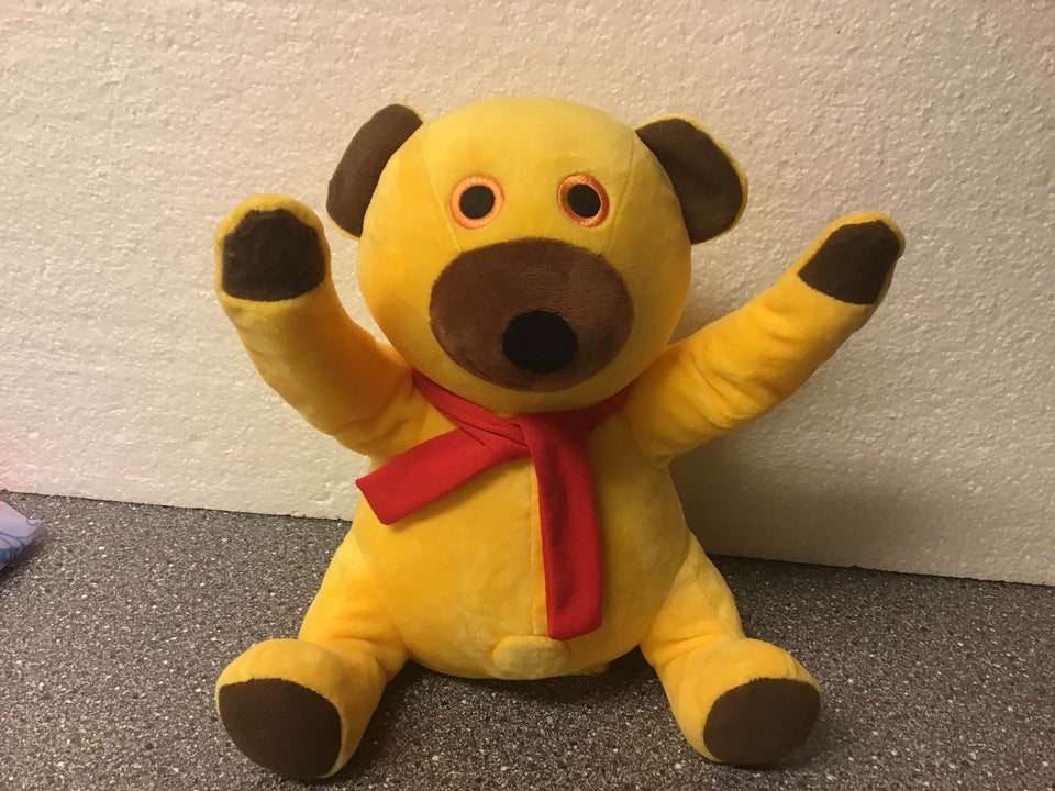 Gul Bamse med Lyd og Bevægelse Dukke