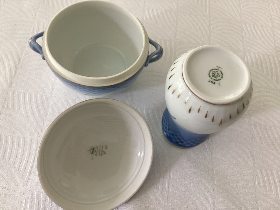 Porcelæn Lysestage bakke