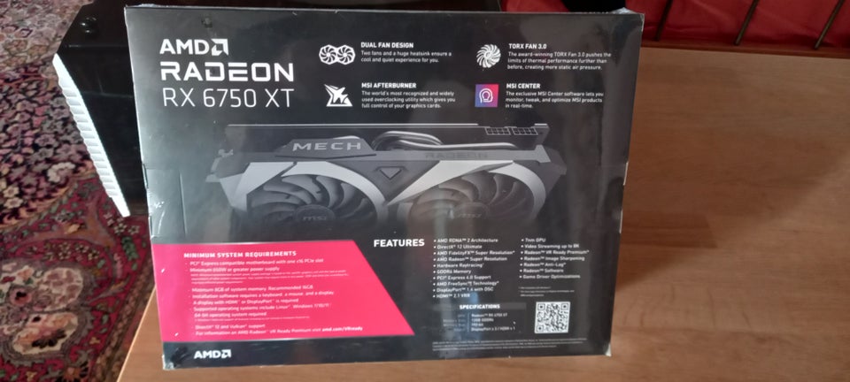 Radeon RX 6750 XT MSI, 12 GB RAM,