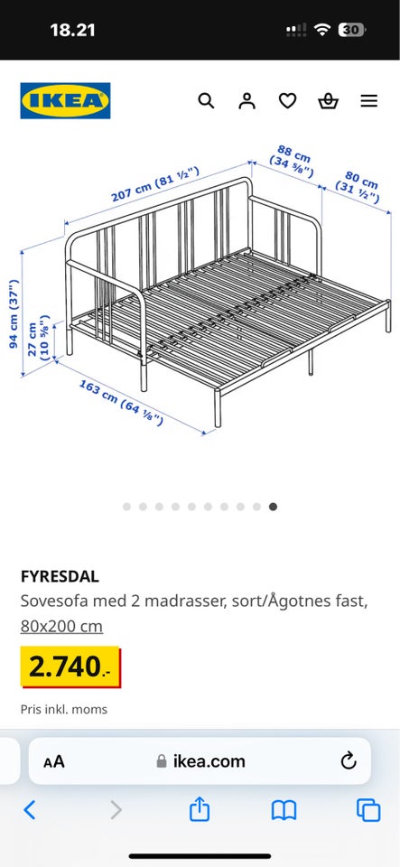 Sovesofa, Ikea