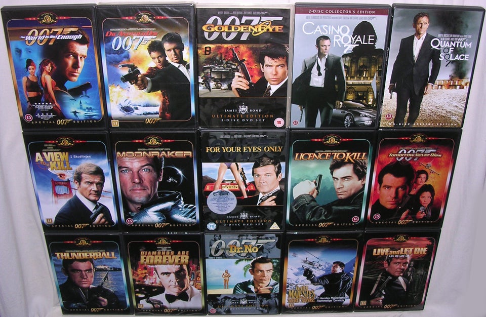 James Bond, DVD, action