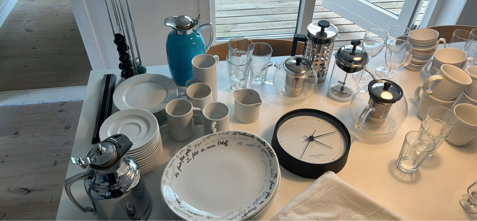 Porcelæn Glas kopper tallerkner