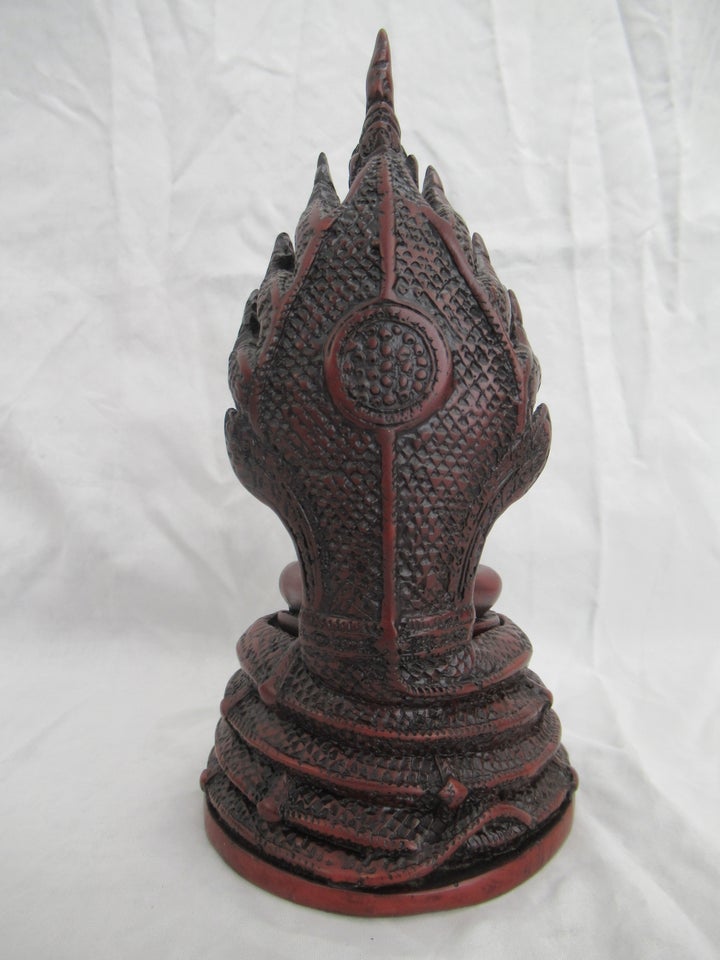 Stor buddhistisk Støbt Figur 22 cm