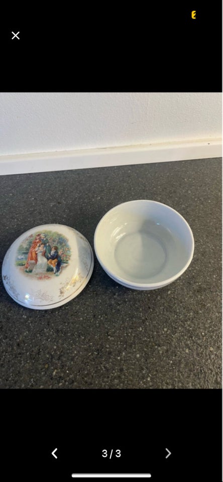 Krukke i porcelæn  Retro